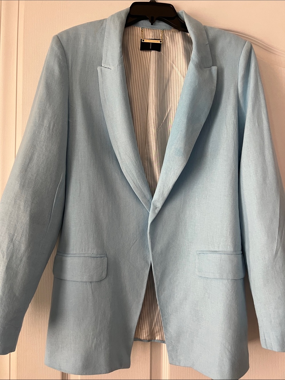 Light Blue Linen Women’s Blazer
